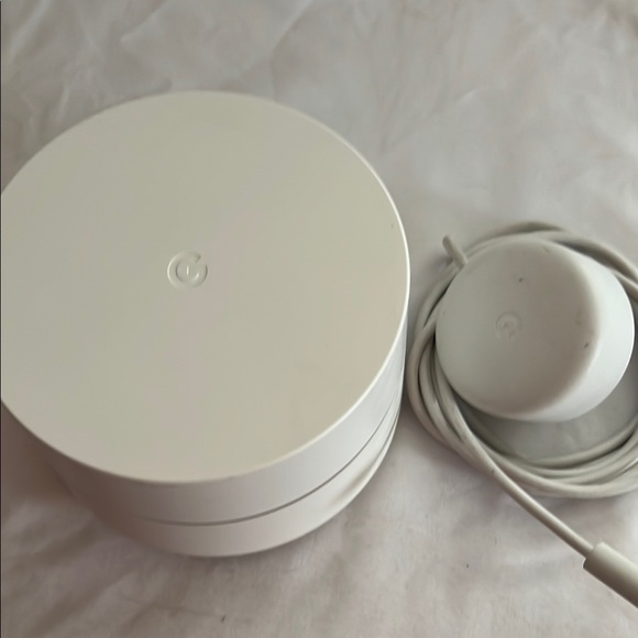 Google White WiFi System with Adapter - Picture 1 of 3